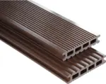 Hornbach Konsta WPC Terrassendiele Futura Hohlkammerprofil glatt 26x145 mm (Meterware ab 1,00 m bis max. 6,00 m) dunkelbraun