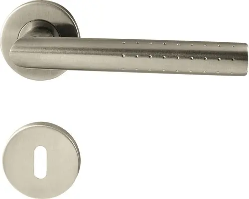 Rosettengarnitur BB Punktur edelstahl