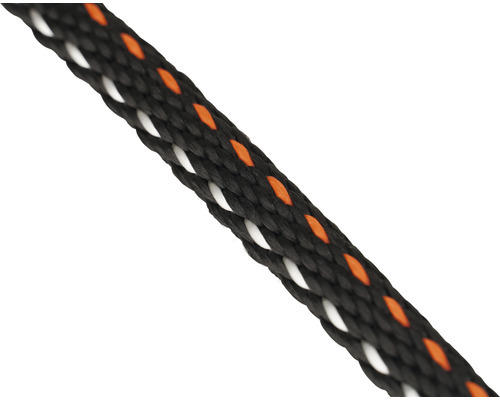 Seil Paraloc Polypropylen (PP) schwarz/orange/weiß Ø 8 mm, 70 Meter