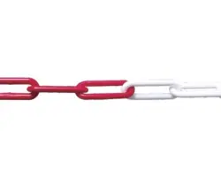 Kunststoffkette Pösamo Ø 8 mm, 25 m rot/weiß, im Beutel