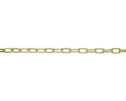 Uhrkette Pösamo Ø 1,4 mm Stahl vernickelt, Meterware
