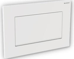Betätigungsplatte Geberit Sigma 30 verschraubbar weiß matt/ chrom hochglanz