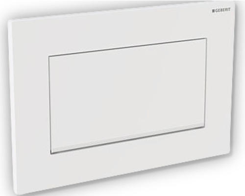 Betätigungsplatte Geberit Sigma 30 verschraubbar weiß matt/ chrom hochglanz