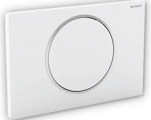 Betätigungsplatte Geberit Sigma 10 weiß matt/chrom