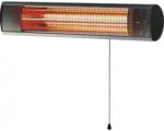 Hornbach Infrarot-Terrassenstrahler E2 Wall 1500 Watt inkl. Wandhalterung und Schalter mit Zugschnur