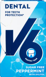 V6 Dental Care Kaugummi Peppermint, 24 g