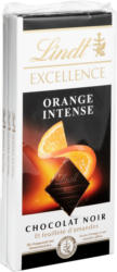 Tablette de chocolat Noir Excellence Lindt, Orange Intense, 3 x 100 g