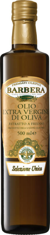Olio di oliva Extra Vergine Selezione Unica Barbera, 500 ml