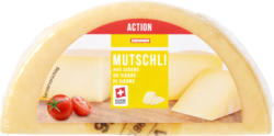 Fromage à pâte mi-dure Mutschli Denner, de Sierre, env. 350 g, les 100 g