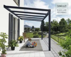 Palram-Canopia Terrassenüberdachung Stockholm 370x330,5 cm anthrazit