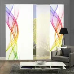 Flächenvorhang Ferrola, 4-Tlg. in Multicolor blickdicht