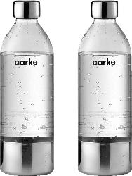 Aarke A1201 2er Pack Pet Flaschen 1L (0,8L bis zur Füll-Linie); Wasserflasche