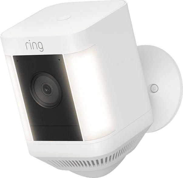 ring Spotlight Cam Plus Battery Weiß Überwachungskamera