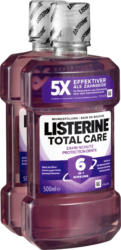Bain de bouche Total Care Listerine, Protection dents, 2 x 500 ml
