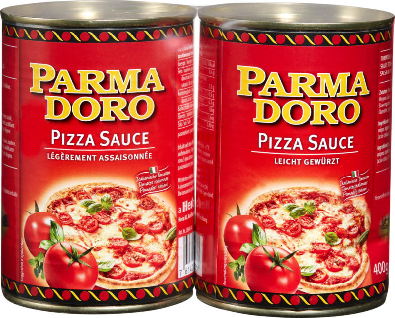 Parmadoro Pizzasauce , 2 x 400 g