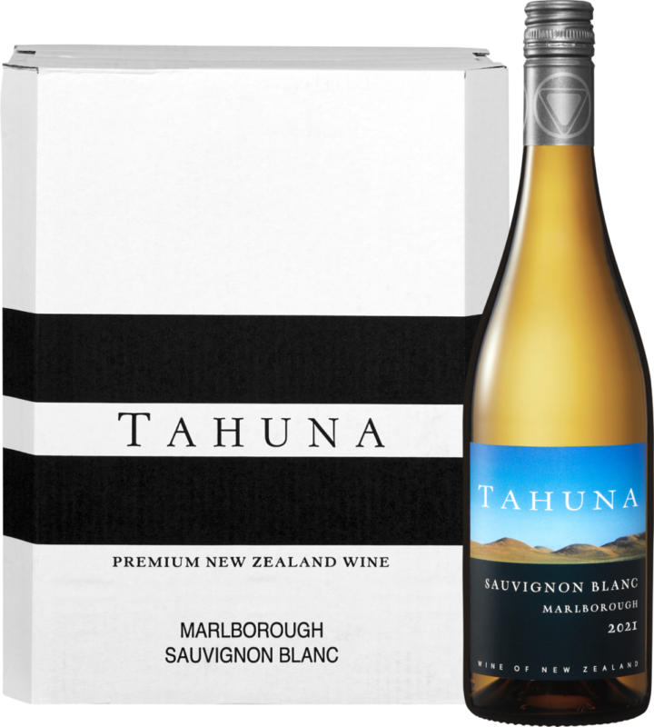Tahuna Sauvignon Blanc, Neuseeland, Marlborough, 2021, 6 x 75 cl