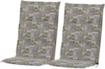POCO Einrichtungsmarkt Neumünster Gardamo Auflagen-Set Mirage Mosaik grau Polyester-Mischgewebe B/H/L: ca. 48x7x120 cm 2 tlg.