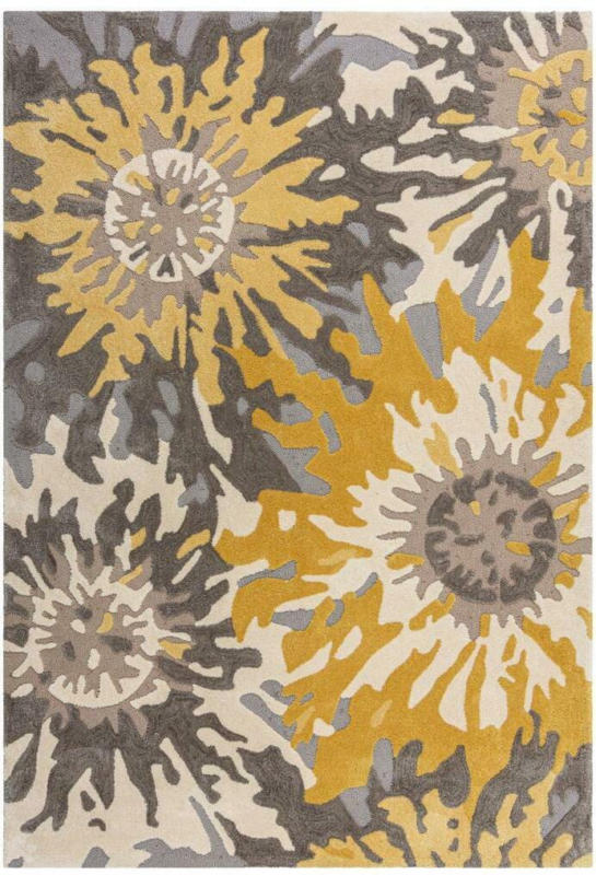 Teppich Teppich Gelb/Grau B: 230 cm