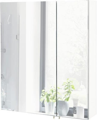 Spiegelschrank Möbelpartner 2-türig 60x16x70,7 cm weiß hochglanz