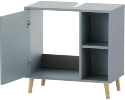 Waschtbeckenunterschrank Möbelpartner Bjarne 59,3x60,2x33,1 cm ohne Waschbecken blau