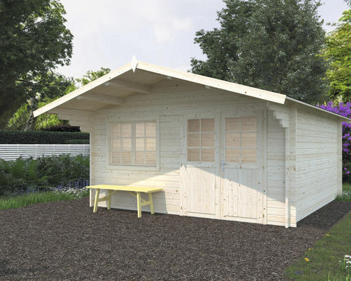 Gartenhaus Britta 17,5 m² 426 x 426 cm Tauchgrundiert