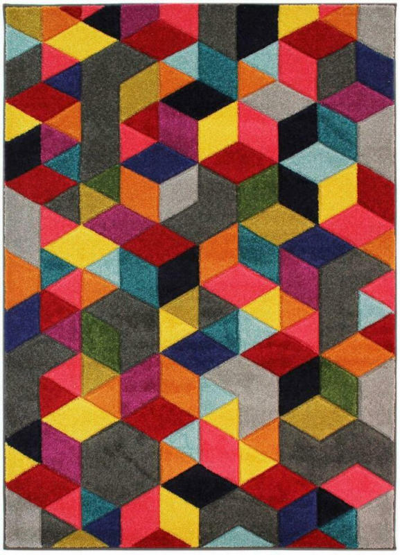 Teppich Teppich Multicolor B: 170 cm
