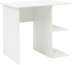 Möbelix Computertisch mit Ablagefächer B 82cm H 76cm Weiß