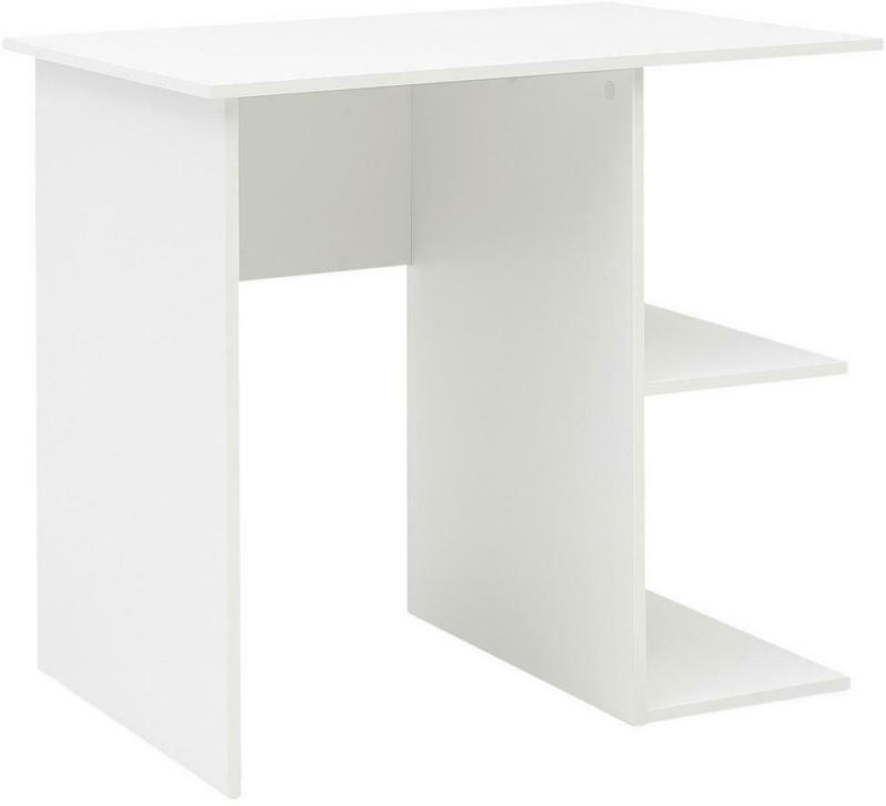Computertisch mit Ablagefächer B 82cm H 76cm Weiß