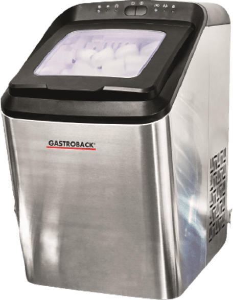 Gastroback 41143 Bartender Pro Eiswürfelbereiter (145 Watt , 2,8 l, Silber)