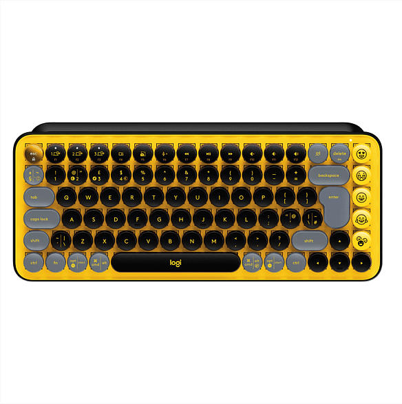 Logitech Tastatur POP Keys, USB/Bluetooth, Mechanisch, Kabellos, QWERTZ, TTC Brown, Blast