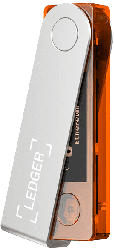 Ledger Nano X Hardware-Wallet, Feuriges Orange; Hardware Wallet