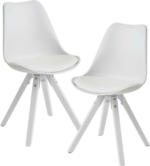 Möbelix Stuhl-Set Wohnling B: 49 cm Weiß