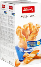 Denner Kambly Mini-Twist, Salz-Butter, 2 x 100 g - bis 12.06.2023