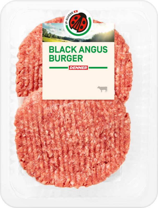 Black Angus Burger IP-SUISSE, Manzo, 2 x 125 g
