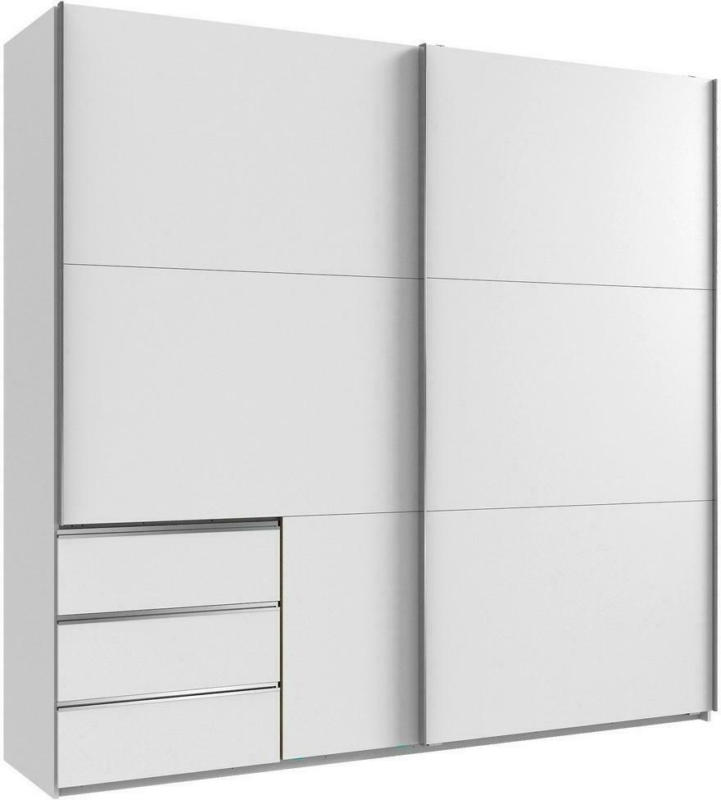 Schwebetürenschrank B: 250 cm Level 36a Weiß