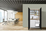 Möbelix Schrankküche mit Kühlschrank + Kochfeld 104 cm Modern