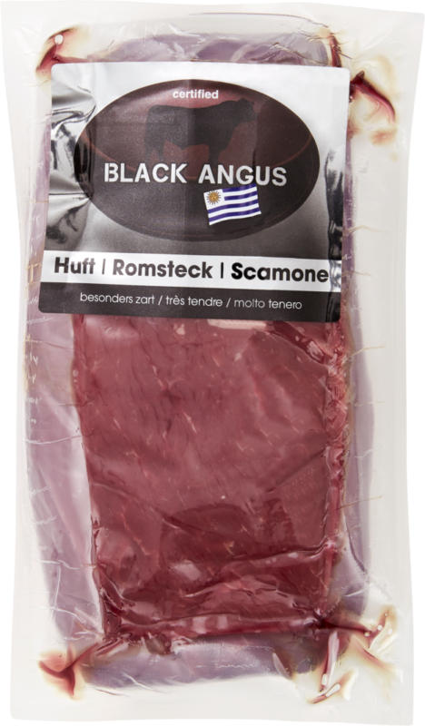 Black Angus Rindshuft, Uruguay, ca. 800 g, per 100 g