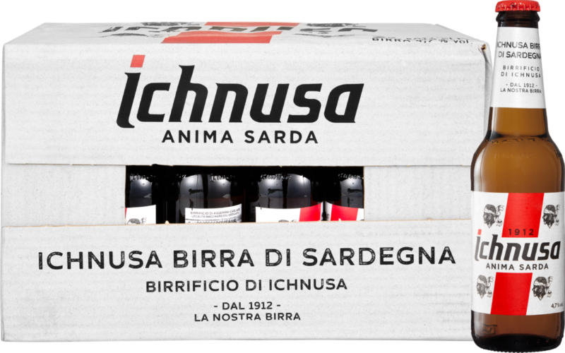 Ichnusa Bier , 24 x 33 cl