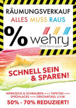 Werner und Hans Wehry Gbr wehry - Räumungsverkauf - bis 12.06.2023