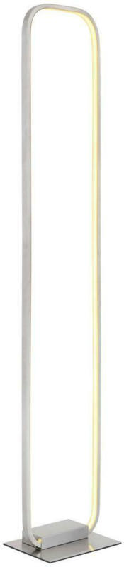 LED-Stehleuchte Silla Opal/ Nickalfarben mit Schalter