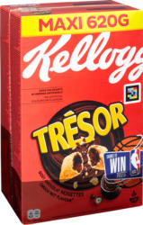 Kellogg's Trésor, Goût chocolat noisettes, 2 x 620 g
