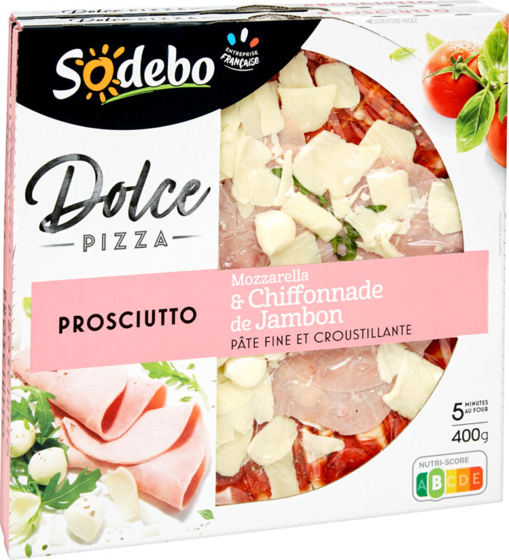 Pizza Dolce Prosciutto Sodebo , 2 x 400 g
