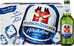 Birra lager Senz’alcool Feldschlösschen, 10 x 33 cl