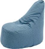 Möbelix Sitzsack Golden Dream Mini, Blau, Indoor, Ovale Form