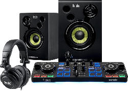 Hercules DJ Starter Kit - Controller + Aktivlautsprecher Kopfhörer