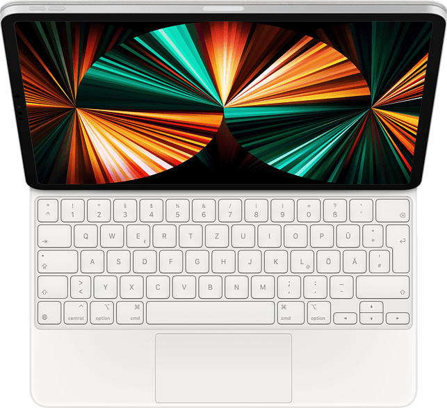 Apple Magic Keyboard für iPad Pro 11 Zoll (3. Generation) und Air (4. Generation), DE, Weiß; Tastatur
