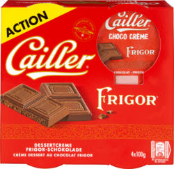 Crème Chocolat Frigor Cailler, 4 x 100 g