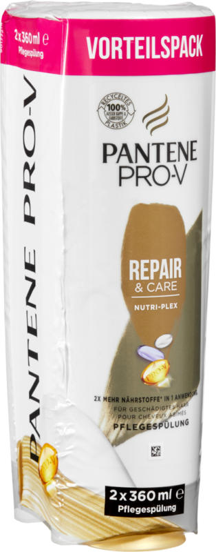 Après-shampoing Repair & Care Pantene Pro-V, 2 x 360 ml