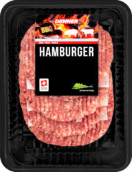 Hamburger BBQ Denner , Porc/Bœuf, 4 x 100 g