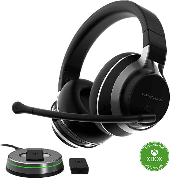 Turtle Beach Stealth™ Pro Drahtloses Multiplattform-Gaming-Headset mit Geräuschunterdrückung für Xbox (Schwarz)